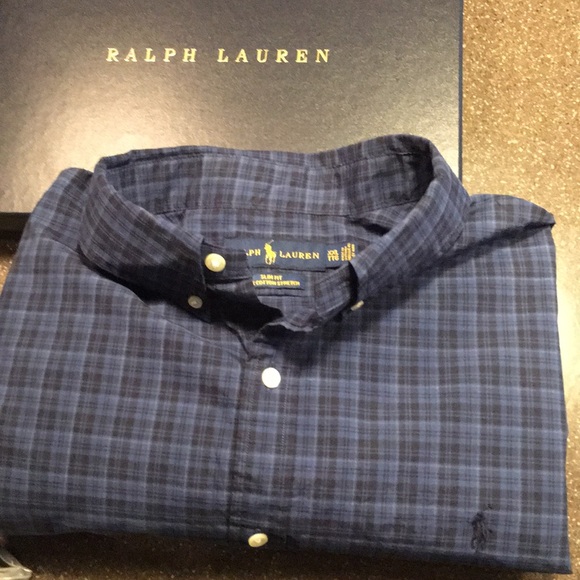 Ralph Lauren Other - Men’s Ralph Lauren Navy plaid long sleeve Shirt
